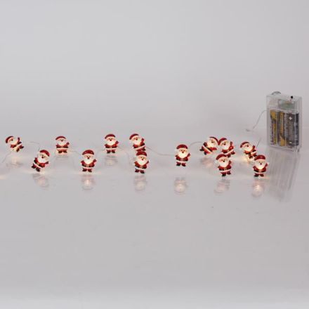 ΣΕΙΡΑ, 20 MINI LED, AΓΙΟΣ ΒΑΣΙΛΗΣ, ΜΠΑΤΑΡΙΑΣ 3xAA, ΧΡΟΝΟΔΙΑΚΟΠΤΗ, ΑΣΗΜΙ ΧΑΛΚΙΝΟ ΚΑΛΩΔΙΟ, ΘΕΡΜΟ ΛΕΥΚΟ LED ΑΝΑ 10cm, ΠΡΟΕΚΤΑΣΗ ΠΑΡΟΧΗΣ 30cm, IP20