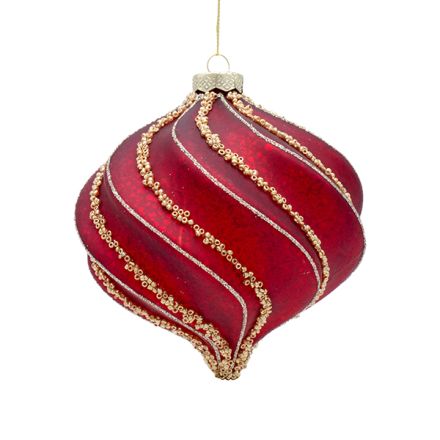 ΓΥΑΛΙΝΗ ΜΠΑΛΑ ΜΠΟΡΝΤΟ ΚΡΑΚΕΛΕ ΜΕ ΧΡΥΣΕΣ  ΣΠΕΙΡΟΕΙΔΕΙΣ ΓΡΑΜΜΕΣ, 2 ΣΧΕΔΙΑ, ΣΕΤ 2ΤΜΧ, 12cm