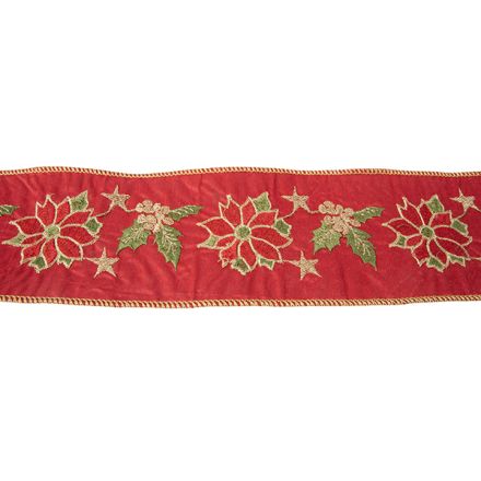 ΧΕΙΡΟΠΟΙΗΤΗ ΚΟΡΔΕΛΑ ΚΟΚΚΙΝΗ ΜΕ ΑΛΕΞΑΝΔΡΙΝΟ, ΠΟΛΥΤΕΛΕΙΑΣ, 500cm