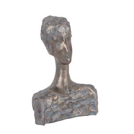ΔΙΑΚΟΣΜΗΤΙΚΟ ΓΛΥΠΤΟ ΑΝΘΡΩΠΟΣ ΓΚΡΙ 18.5x12x26.5cm
