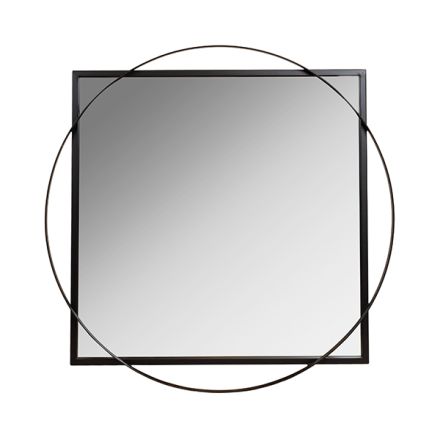 ΚΑΘΡΕΦΤΗΣ ΜΕΤΑΛΛΙΚΟΣ ΜΑΥΡΟΣ 70x4x70cm