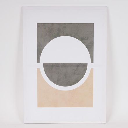 ΠΙΝΑΚΑΣ ΚΑΜΒΑΣ ΣΧΕΔΙΑ ΚΑΦΕ - ΜΠΕΖ - ΛΕΥΚΟΣ 50x70cm