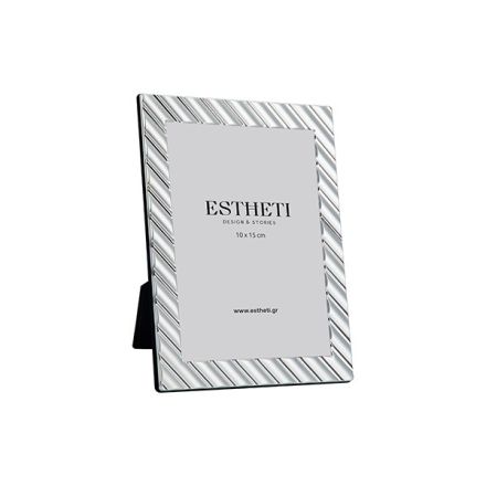 ΚΟΡΝΙΖΑ (10x15) ΜΕΤΑΛΛΙΚΗ MAT ΑΣΗΜΙ