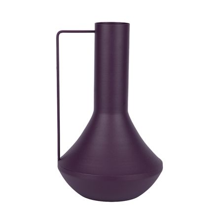 VASE METALLIC MATTE PURPLE 21.8x7.2x35.5cm