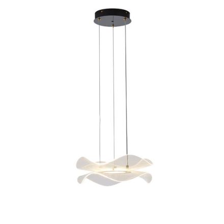 ΦΩΤΙΣΤΙΚΟ ΚΡΕΜΑΣΤΟ ΑΚΡΥΛΙΚΟ ΣΤΡΟΓΓΥΛΟ LED 24W 2160Lm 3000K Φ340X1250mm ΜΑΥΡΟ ARTE ILLUMINA FIRENZE