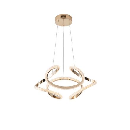 PENDANT LIGHT ALUMINUM ROUND LED 24W 1900Lm 3000K Ø500X1200mm GOLD ARTE ILLUMINA SATURN