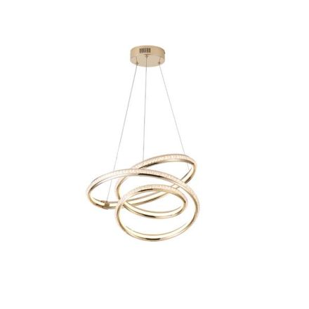 PENDANT LIGHT ALUMINUM ROUND LED 38W 3000Lm 3000K Ø500X1200mm GOLD ARTE ILLUMINA SATURN