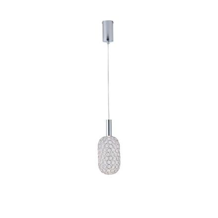 ΦΩΤΙΣΤΙΚΟ ΚΡΕΜΑΣΤΟ ΜΕΤΑΛΛΟ ΜΟΝΟΦΩΤΟ LED 6.3W 648Lm 3000K Φ130X1588mm ΑΣΗΜΙ ARTE ILLUMINA PERFORATO