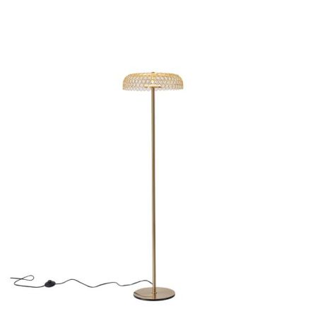 FLOOR LAMP METAL ROUND LED 10W 1080Lm 3000K Ø350X1320mm GOLD ARTE ILLUMINA PERFORATO