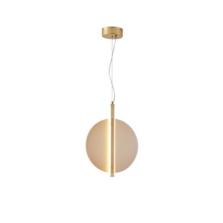 PENDANT LIGHT METAL-GLASS ROUND LED 12.6W 1500Lm 3000K Ø300X2944mm TRANSPARENT ARTE ILLUMINA DISC