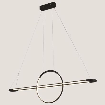 PENDANT LIGHT LINEAR LED 45W 3000Κ 120X150cm BLACK ARTE ILLUMINA