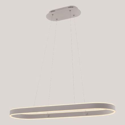 PENDANT LIGHT LINEAR LED 55W 3000Κ 900X300X1200cm WHITE ARTE ILLUMINA