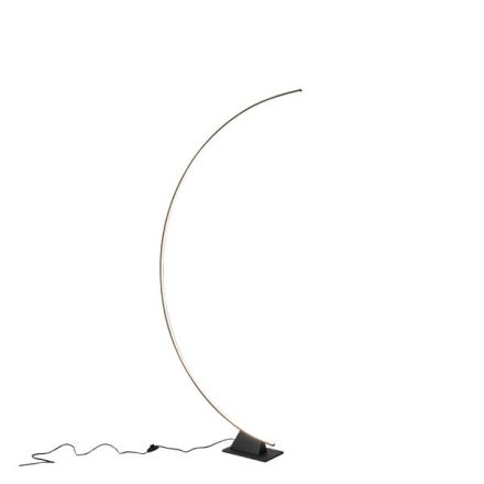 FLOOR LAMP ALUMINUM-METAL-ACRYLIC LED 45W 3150Lm 3000K 631X1950mm BLACK ARTE ILLUMINA MEDIA LUNA