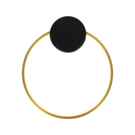 WALL LAMP ALUMINUM-SILICONE ROUND LED 9W 1170Lm 3000K Ø300X338mm BLACK-BRONZE ARTE ILLUMINA AERO