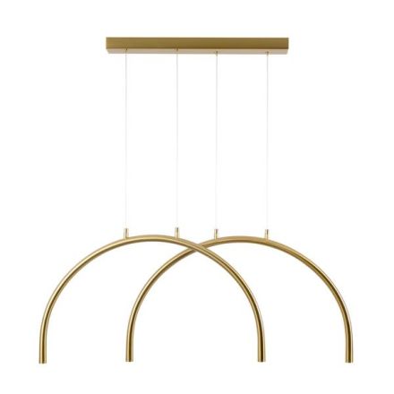 PENDANT LIGHT ALUMINUM-METAL 2LIGHT LED 10W 896Lm 3000K 840X20X1500mm BRONZE ARTE ILLUMINA APSIS