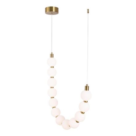 PENDANT LIGHT ALUMINUM-METAL-ACRYLIC LED 12W 858Lm 3000K 430X110X1890mm BRONZE-WHITE ARTE ILLUMINA TREA