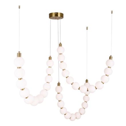 PENDANT LIGHT ALUMINUM-METAL-ACRYLIC LED 35W 2730Lm 3000K 900X900X1890mm BRONZE-WHITE ARTE ILLUMINA TREA