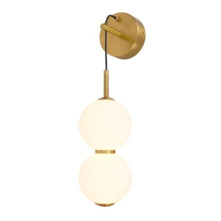 WALL LAMP ALUMINUM-METAL-ACRYLIC LED 9W 702Lm 3000K 160X120X430mm BRONZE-WHITE ARTE ILLUMINA TREA