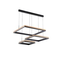 ΦΩΤΙΣΤΙΚΟ ΚΡΕΜΑΣΤΟ ΓΡΑΜΜΙΚΟ LED 135W 8100Lm 3000K 1060X1500mm ΜΑΥΡΟ-ΧΡΥΣΟ ARTE ILLUMINA SERENITY