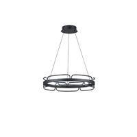 ΦΩΤΙΣΤΙΚΟ ΚΡΕΜΑΣΤΟ ΟΒΑΛ LED 50W 3000Lm 3000K Φ600X1500mm ΜΑΥΡΟ ARTE ILLUMINA LUCEO
