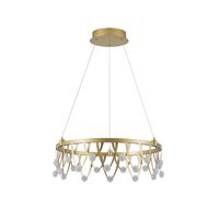 ΦΩΤΙΣΤΙΚΟ ΚΡΕΜΑΣΤΟ ΟΒΑΛ LED 50W 3000Lm 3000K Φ600X1500mm ΧΡΥΣΟ ARTE ILLUMINA LEVATE