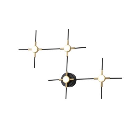 ΠΛΑΦΟΝΙΕΡΑ 14W 840Lm 3000K 39X60X5 ΜΑΥΡΟ-ΧΡΥΣΟ ARTE ILLUMINA STELA