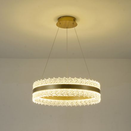 ΦΩΤΙΣΤΙΚΟ ΚΡΕΜΑΣΤΟ ΟΒΑΛ 50W 3000Lm 3000K D60XH120 ΧΡΥΣΟ ARTE ILLUMINA GLORY