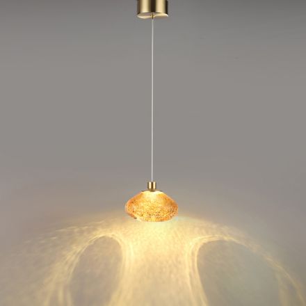 ΦΩΤΙΣΤΙΚΟ ΚΡΕΜΑΣΤΟ ΓΥΑΛΙ 4W 240Lm 3000K L15XH150 ΧΡΥΣΟ ARTE ILLUMINA CITRUS