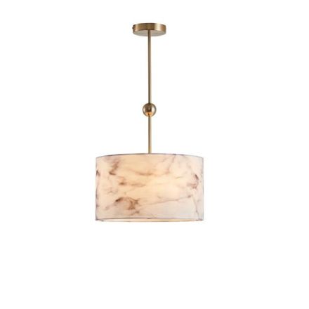 PENDANT LIGHT METAL-FABRIC 3LIGHT 3XE14 MAX 8W Ø380X690mm BRONZE ΕØΕ MARBLEΥ ARTE ILLUMINA VERONA