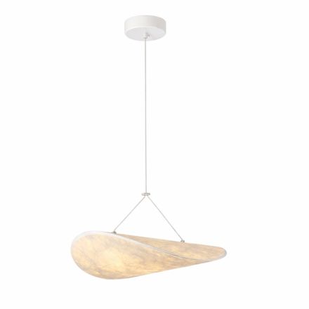 PENDANT LIGHT TYVEK SINGLE LIGHT LED 9W 405Lm 3000K Ø400mm WHITE ARTE ILLUMINA NEFI