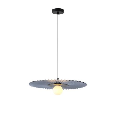 PENDANT LIGHT METAL-FABRIC 1XG9 MAX 10W Ø480mm BLACK ARTE ILLUMINA PIRUETTE