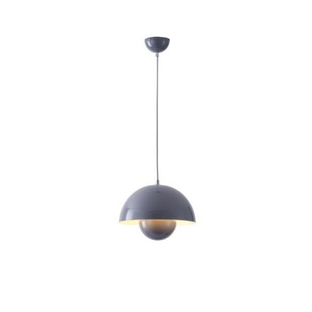 PENDANT LIGHT METAL SINGLE LIGHT 1XE27 MAX 15W Ø300X1290mm GREY ARTE ILLUMINA JARDEN