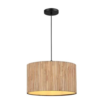 PENDANT LIGHT PAMPAS SINGLE LIGHT 1XE27 MAX 15W Ø350X1260mm CREAM ARTE ILLUMINA AENON