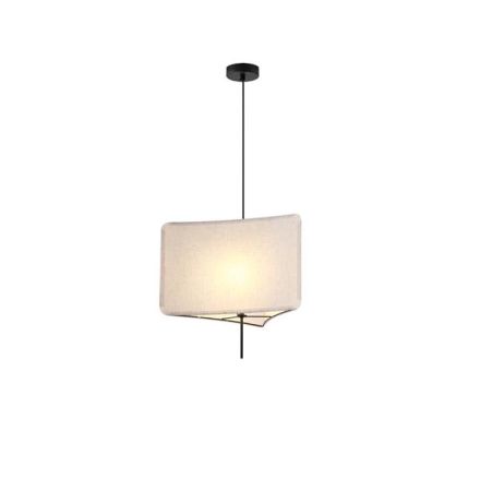 ΦΩΤΙΣΤΙΚΟ ΚΡΕΜΑΣΤΟ ΥΦΑΣΜΑ ΜΟΝΟΦΩΤΟ 1XΕ27 Max 15W Φ480X900mm ΜΠΕΖ ARTE ILLUMINA TOSCANY