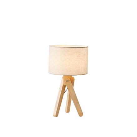 TABLE LAMP WOOD 1XE27 MAX 15W Ø280X500mm WHITE ARTE ILLUMINA MADERA