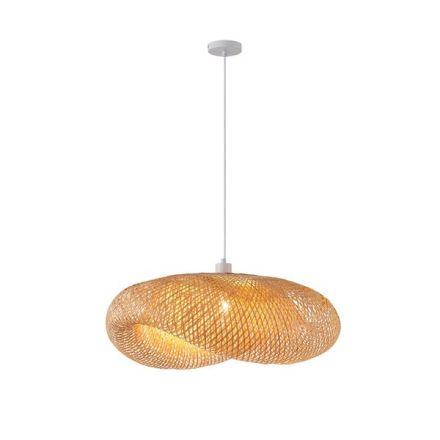 ΦΩΤΙΣΤΙΚΟ ΚΡΕΜΑΣΤΟ BAMBOO ΜΟΝΟΦΩΤΟ 1XE27 Max 15W Φ760X1470mm ΜΠΕΖ ARTE ILLUMINA LAGOON