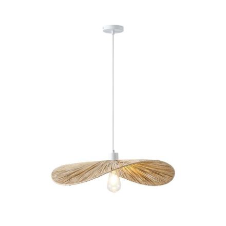 PENDANT LIGHT BAMBOO SINGLE LIGHT 1XE27 MAX 15W Ø550X1360mm CREAM ARTE ILLUMINA OASIS
