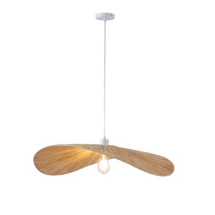 PENDANT LIGHT BAMBOO SINGLE LIGHT 1XE27 MAX 15W Ø700X1400mm CREAM ARTE ILLUMINA OASIS