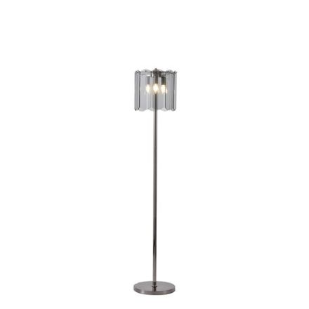 FLOOR LAMP METAL-GLASS 3XE14 MAX 8W Ø300X1600mm BLACK ARTE ILLUMINA MIRA