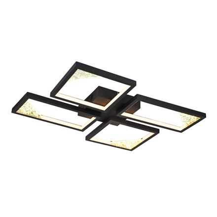 CEILING LIGHT ALUMINUM LED LED 36W 1400Lm 3000K 448X578mm BLACK ARTE ILLUMINA SQUARE