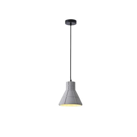 PENDANT LIGHT CONCRETE SINGLE LIGHT 1XΕ27 MAX 15W Ø200X1710mm GREY ARTE ILLUMINA ARME