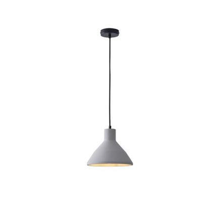 PENDANT LIGHT CONCRETE SINGLE LIGHT 1XΕ27 MAX 15W Ø240X1710mm GREY ARTE ILLUMINA YESO