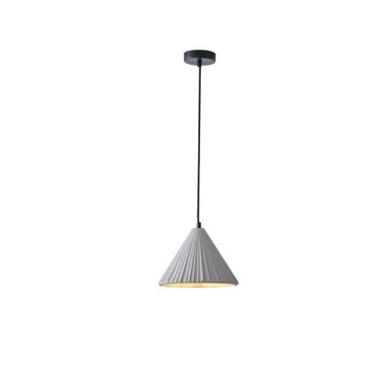 PENDANT LIGHT CONCRETE SINGLE LIGHT 1XΕ27 MAX 15W Ø240X1710mm GREY ARTE ILLUMINA PLATRE