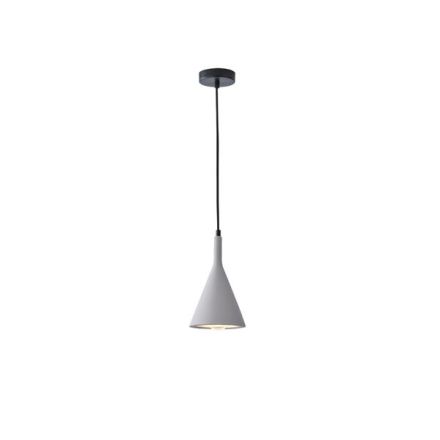 PENDANT LIGHT CONCRETE SINGLE LIGHT 1XΕ27 MAX 15W Ø150X1750mm GREY ARTE ILLUMINA YESO