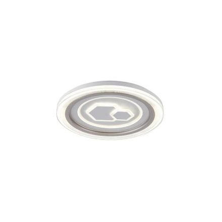 ΠΛΑΦΟΝΙΕΡΑ ΜΕΤΑΛΛΟ-ΠΛΑΣΤΙΚΟ LED 60W 5220Lm 3CCT(3000-4000-6500K) Φ490X50mm ΛΕΥΚΟ ARTE ILLUMINA MOTIVO