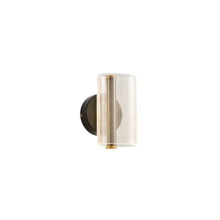 WALL LIGHT ACRYLIC LED 8W 720Lm 3000K 105X175mm DOTS PATTERN BLACK ARTE ILLUMINA SPARKY