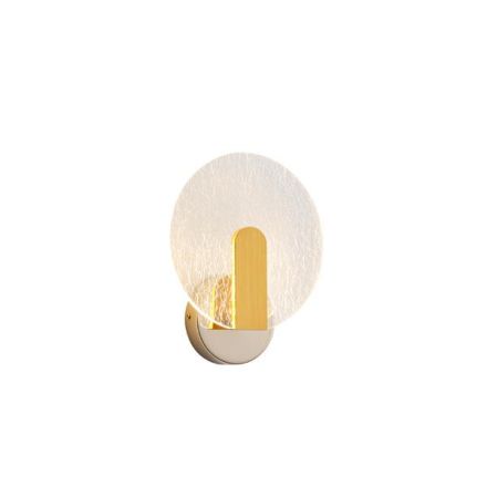 WALL LIGHT ACRYLIC LED 8W 720Lm 3000K 195X230XD60mm GOLD ARTE ILLUMINA VOLET