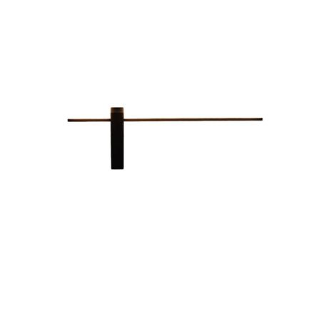 WALL LIGHT ALUMINUM-METAL-ACRYLIC LED 8W 560Lm 3000K 600X200X40mm BLACK ARTE ILLUMINA CLIO
