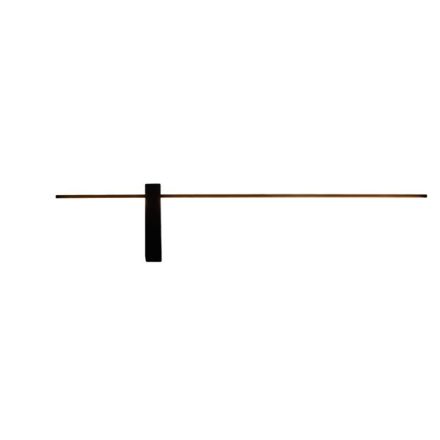 WALL LIGHT ALUMINUM-METAL-ACRYLIC LED 12W 840Lm 3000K 1000X200X40mm BLACK ARTE ILLUMINA CLIO
