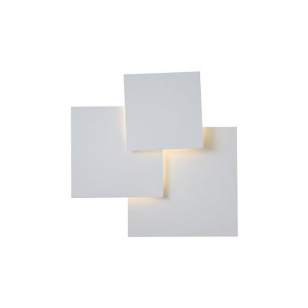 CEILING LIGHT METAL LED 16W 1400Lm 3000Κ 440X435mm WHITE ARTE ILLUMINA THALIA